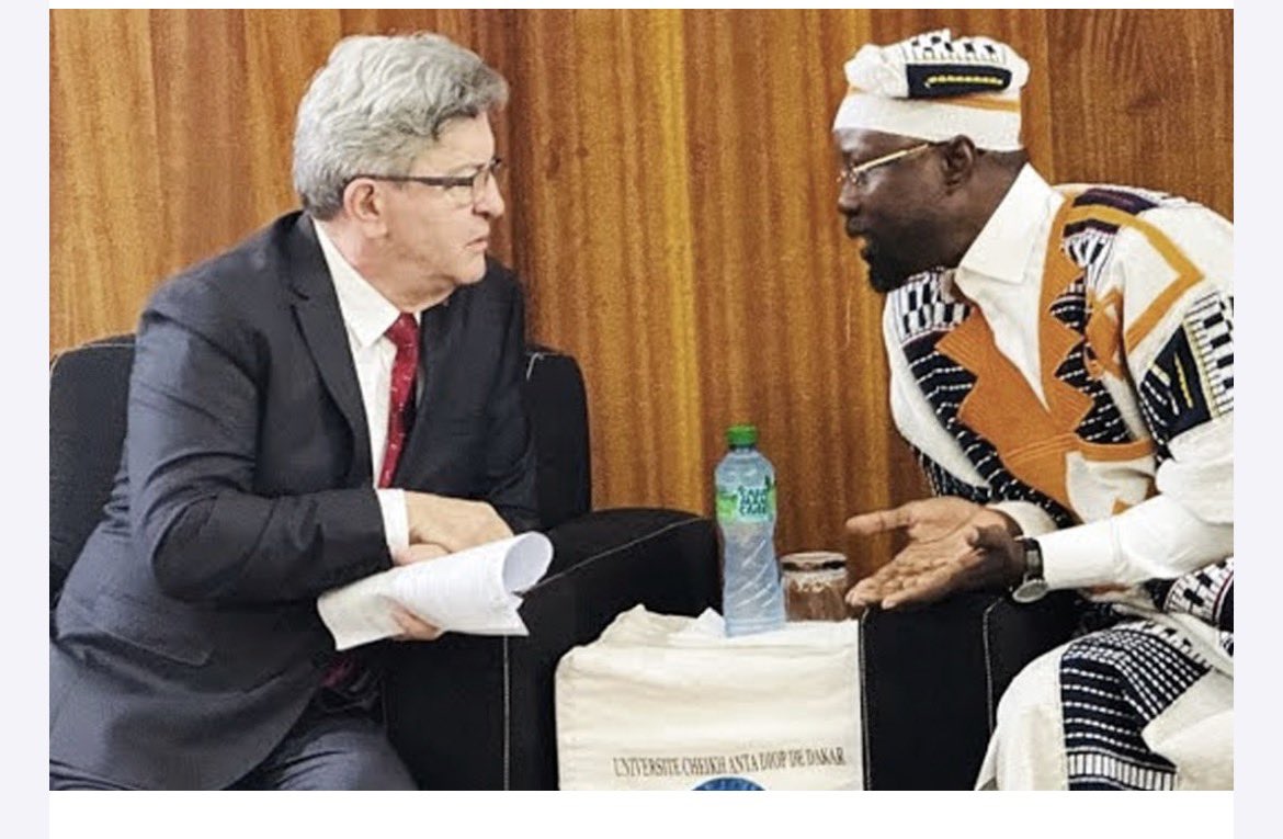 BothNoel's tweet photo. @ManonAubryFr Et ton gourou qui s’affiche avec le président sénégalais qui est homophobe la sa ne te gêne pas 🤡🤡 https://t.co/c70hFkZY6D