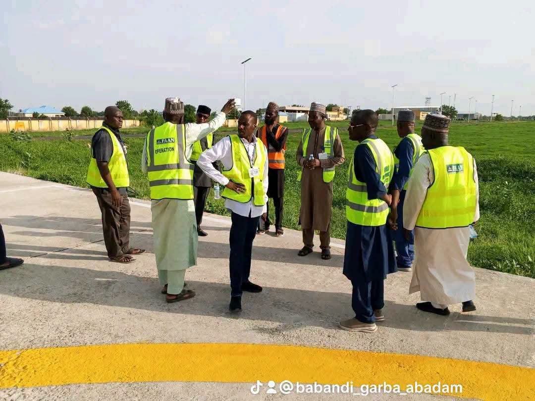 SadeeqKurbe's tweet photo. Hon. Commissioner for Works Inspects Maiduguri Airport Upgrade Project

The Honourable Commissioner for Works and Housing, Borno State, @EngrBababe, paid a routine inspection visit to the General Muhammadu Buhari International Airport, Maiduguri, https://t.co/x2ikM0onZp
