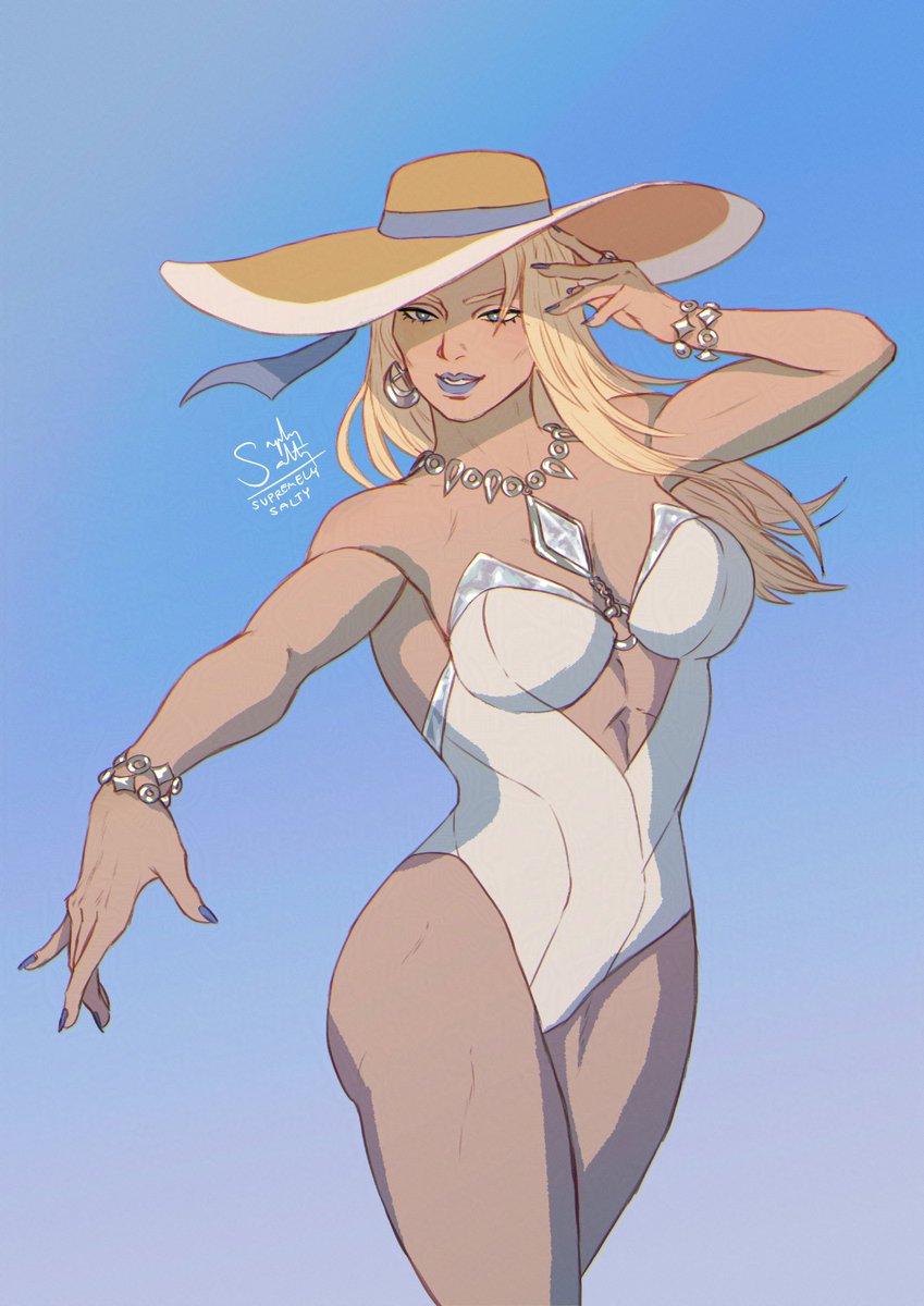 SupremelySalt's tweet photo. Cleaned up that Emma sketch and coloured it. Emma swimsuit my beloved

#art #fanart #emmafrost #marvelrivals https://t.co/cMHZlP21nD