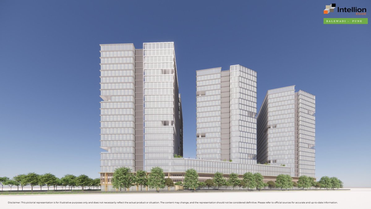 cbdhage's tweet photo. Proposed Tata Intellion edge Project,
Spread across 11.74 Acres in Balewadi, #Pune, Intellion Edge Pune is a large-scale commercial development offering 3.9 M SF of Grade A office space across multiple towers.
Status-Under development.
PC-Tata.