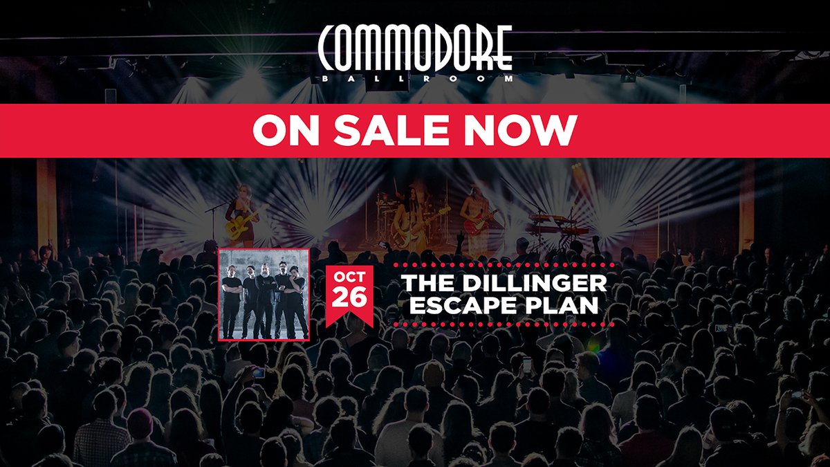 commodorevcr's tweet photo. Let the anticipation begin. Get your tickets at 🎟️ https://t.co/oxGTgBgExn https://t.co/BzuHRC4Hn4