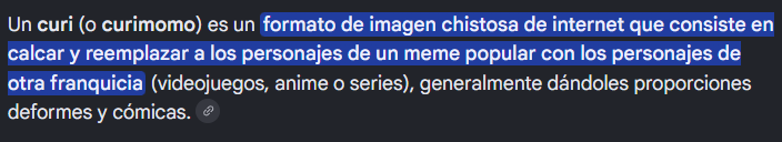 MaKVtuber's tweet photo. No lo digo yo lo dice Google (Y antes de que me venga un mamador con que la info de Google no es confiable, lo siento por no encontrar ningún documento académico sobre los curis) https://t.co/CKkbMbjdVh