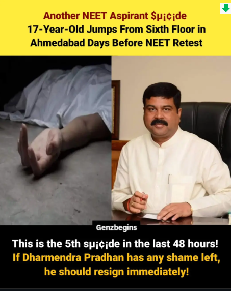 iam_shafath's tweet photo. Another student, A dream lost
Another family shattered
This is not just about an exam it is about the immense pressure, uncertainty, &amp; repeated failures in the system.

Accountability cannot be avoided
 If the Education Minister he should resign.
#NEET #StudentLivesMatter https://t.co/TU3pquqe5J