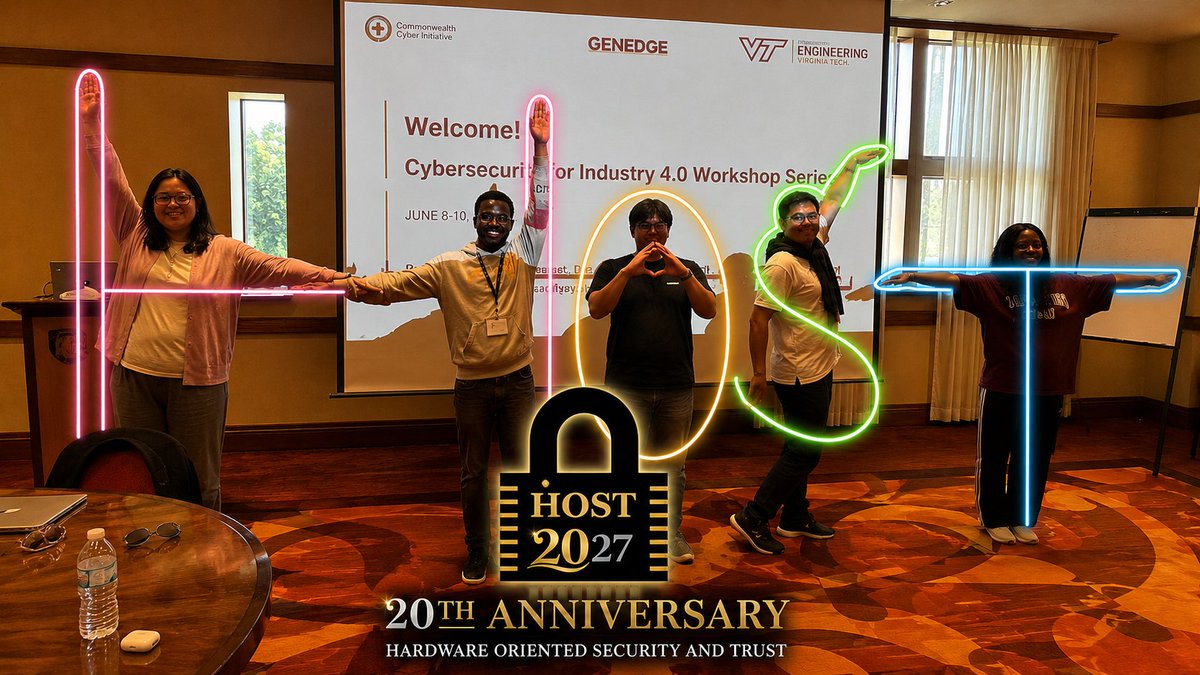 HostIeee's tweet photo. Why wouldn't whimsical workshop wizardry work when wonderful whizzes want to witness the 20th anniversary of HOST? Also, alliteration always aces all!
#HOST2027 #HardwareSecurity #Cybersecurity #Microelectronics #20thAnniversary https://t.co/I7wgFVDz25