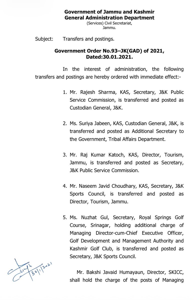 JoginderTh's tweet photo. On one hand, employees like @nuzhatjehangir are climbing the ladders like this: 

- Appointed as Ad hoc employee on 06.06.2002 at Rs. 6000 per month 

- Regularised within one year with a newly created post on 27-01-2004 

- Assigned the charge of Secretary within 10 years on 25-09-2013 

- Posted as Secretary, @JKSportsCouncil on 30-01-2021 .

And the other hand,

Government has failed to publish a report of the Committee which was established in 2025 Budget session by @OmarAbdullah to see how our Daily wagers, Ad Hoc and Casual workers will be regularised after giving decades of their life and blood while working with the departments like Jal Shakti (PHE) and PDD, Forest (Social Forestry), Health, SPOs etc. still waiting and hoping for a good decision. 

@CM_JnK @OfficeOfLGJandK