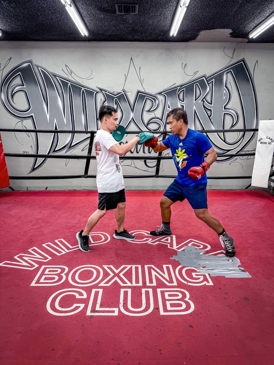 TheRealMGesta's tweet photo. The grind never stops, and neither does the hunger.  Back at the legendary @WildCardBoxing1 putting in the work with Coach Marvin Somodio. 

#MercitoGesta #WildCardBoxing #Boxing #BornForThis #CapturingCoolClicks 
@Everlast_ @Micheladatime @eaner0919 

Photos:  @NeilMacasadia https://t.co/3SYHIL1Dfx