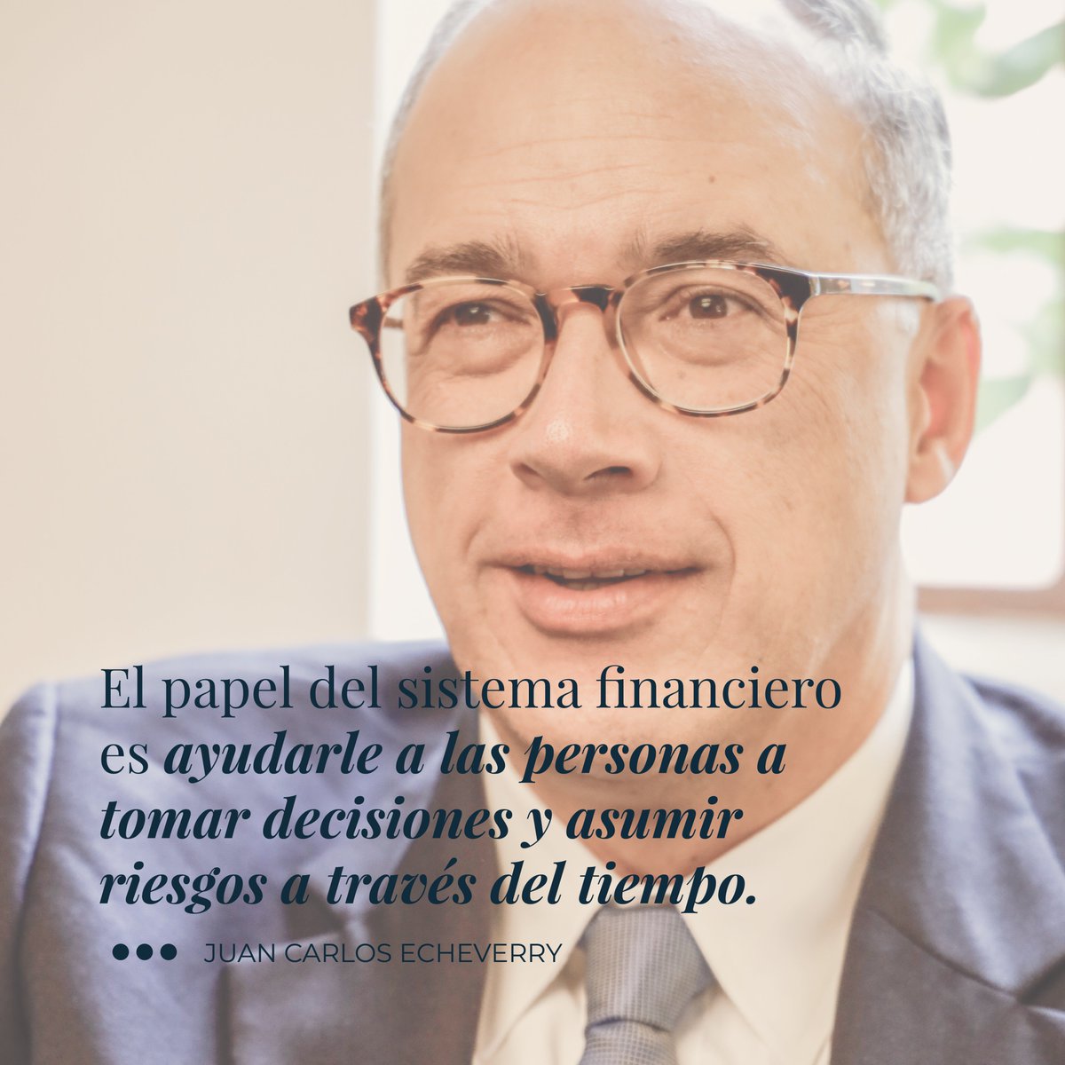 JCecheverryCol's tweet photo. Muchas personas creen que los bancos están en el negocio del dinero.

Creo que están en el negocio del tiempo y de las posibilidades. https://t.co/as5GcMkXew