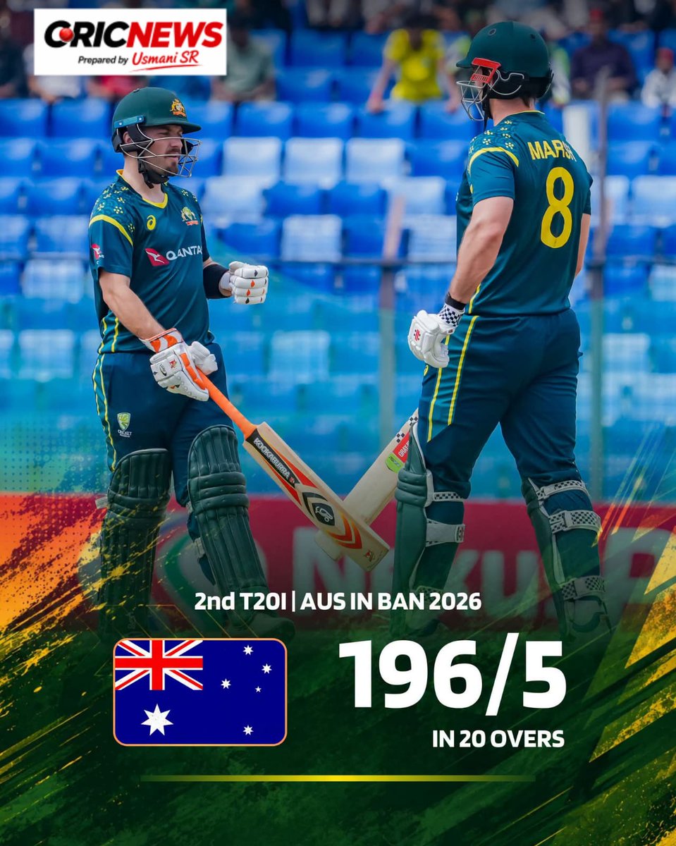 CricTalks0's tweet photo. *TARGET FOR 🇧🇩: 197 ⚠️* 

 *It was all about Matt Renshaw and Tim David's brutal firepower today against the Bangladeshi bowlers 🔥* 

 *There were also some really poor bowling from Saqlain and Rishad ❌* 

#BANvAUS🇧🇩🇦🇺 | #BangladeshCricket🇧🇩🏏 https://t.co/vvVU1JnCH4