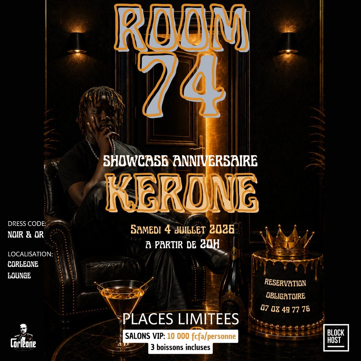 KERONE225's tweet photo. BONSOIR FAMILLE, Je vous invite à mon showcase anniversaire 🎊 🎂 Ce 04 JUILLET au Corleone Lounge, réservez votre place dès maintenant au numéro 0708497776 🤞🏾💡 https://t.co/MtpTFAjBcN