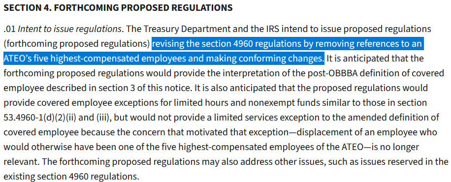 barrybowen's tweet photo. A question for the IRS @IRSnews - Will this new proposal, if enacted, require a revision of the Form 990 to remove the listing of the five highest-compensated employees? https://t.co/Ie6VkWGt9B