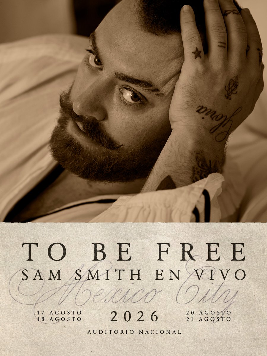 samsmith's tweet photo. TO BE FREE: GUADALAJARA 
Guadalajara we are coming!!!! August 14th xxxx

Sign up before June 22nd 8am local for pre-sale tickets. https://t.co/oK5mikE1Eh
Tickets on general sale at Thurs June 25th at 11am local.

Mexico City, final tickets on sale now.
https://t.co/0AcZkBQCTS https://t.co/EEu5UnSnZ6