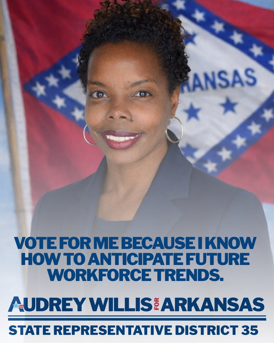 AudreyForAR's tweet photo. Audrey for Arkansas — Because the Future Can’t Wait.

#AudreyForArkansas #District35 https://t.co/RbLn7joaWR
