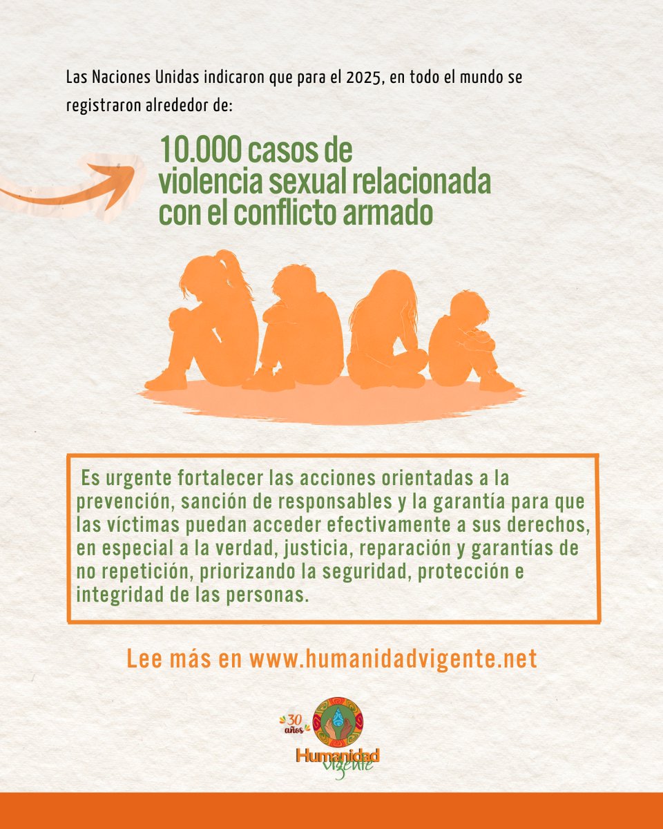 HumanidadVigent's tweet photo. 🧵2/2 | 🗣️Frente a esta realidad, es urgente fortalecer acciones de prevención, sancionar a los responsables y garantizar a las víctimas el acceso efectivo a la verdad, la justicia, la reparación y las garantías de no repetición.

📖 Lee el artículo en 👇
https://t.co/1aVM1yk6Je https://t.co/JCSmTTh52B
