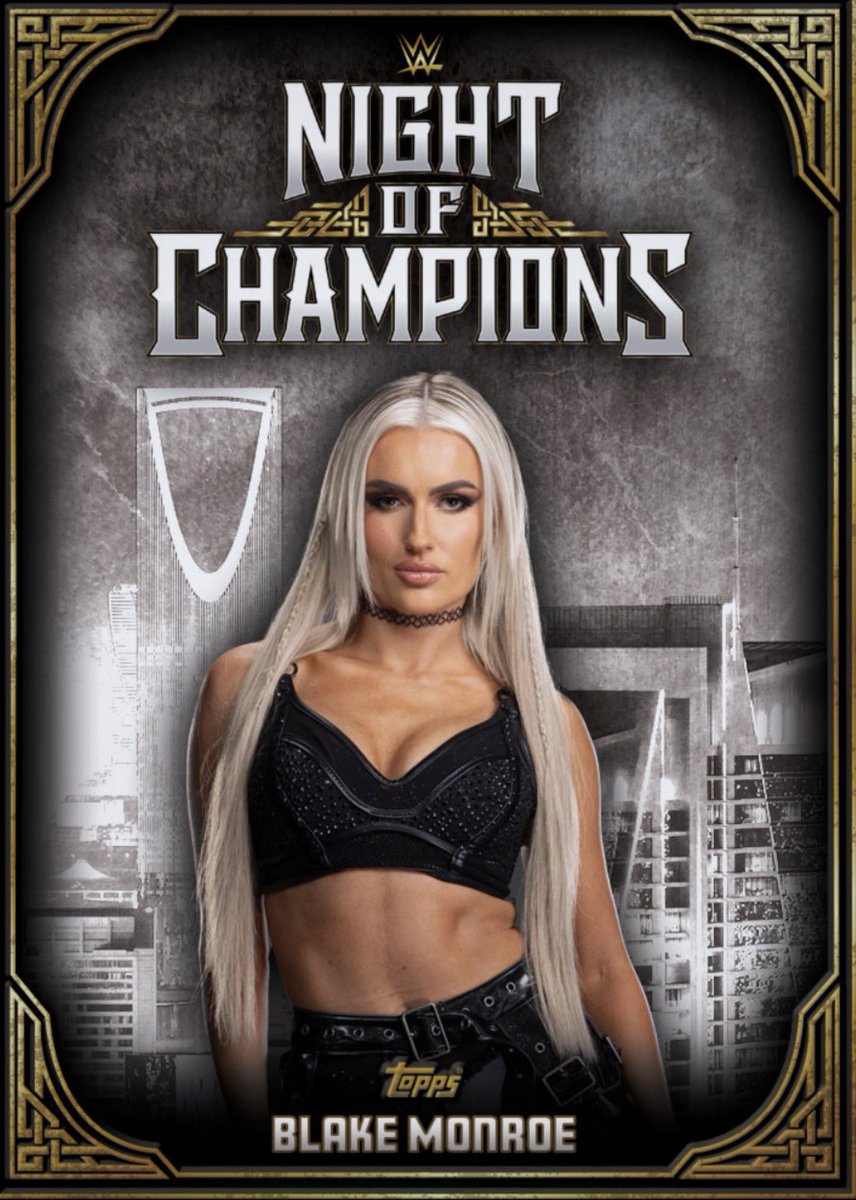 hourlymonroe's tweet photo. 1 of Blake Monroe’s newest cards from WWE Topps Slam! https://t.co/1S4lOu995C