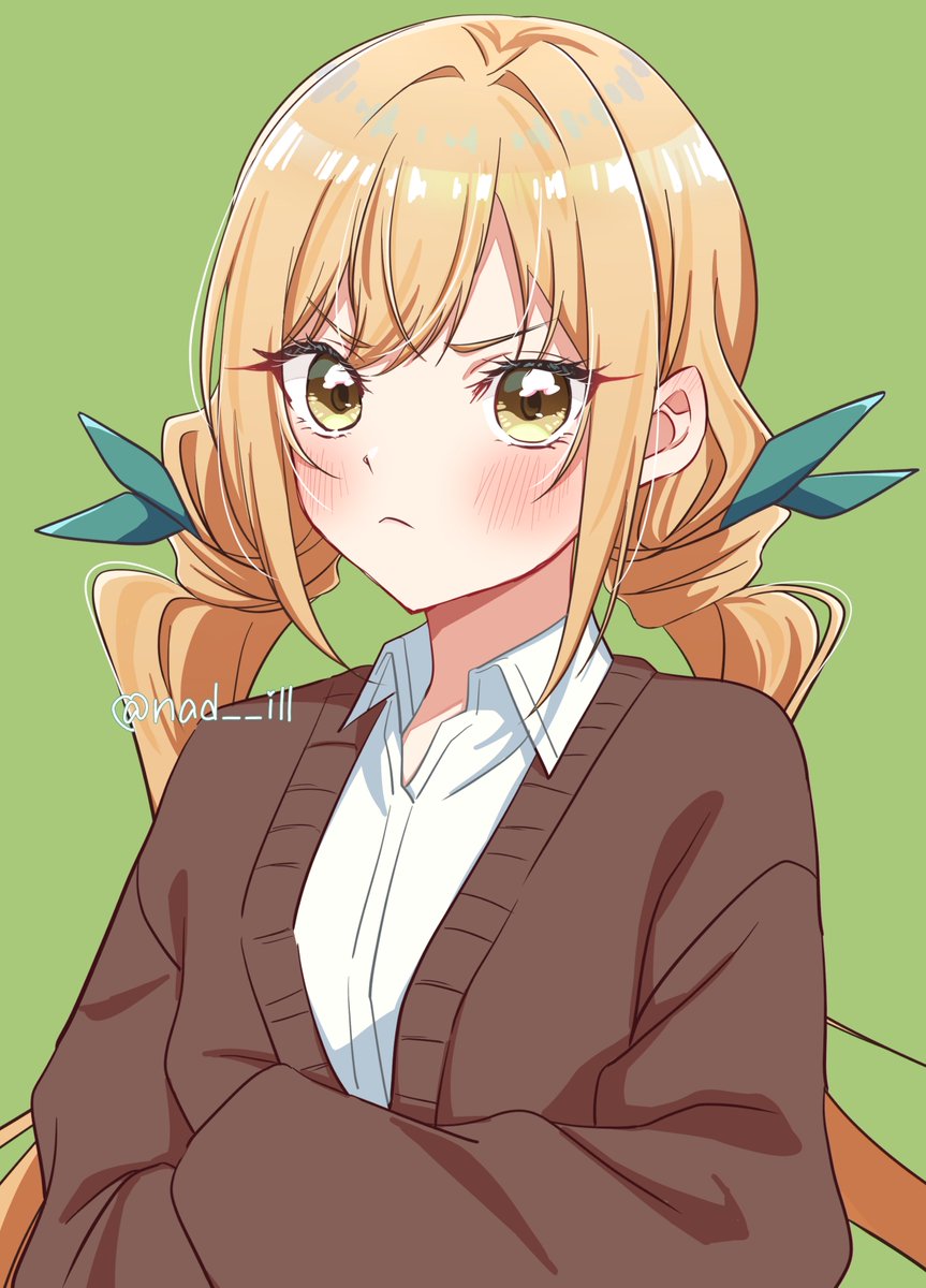 nad__ill's tweet photo. #100カノファンアート 
院田唐音💚 https://t.co/5dptsqBOxw