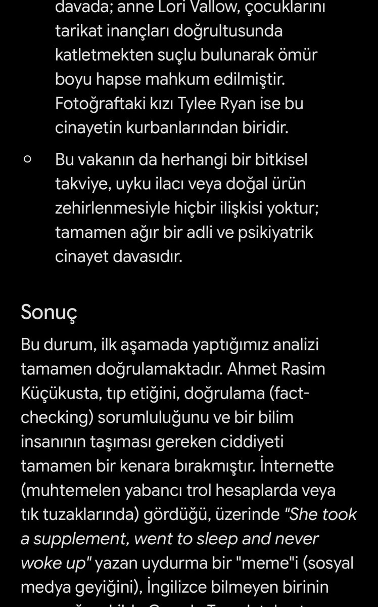 Neyapiymisbe's tweet photo. @drahmetrasim @cem5816 Ahmet bey inanmazsınız ben araştırdım ve sizin bu sahte haberi araştırmadan paylaştığınız için bir bilim adamı ciddiyetine uygun davranmadığınız iddiası ile karşılaştım https://t.co/YS3HoJTr1V