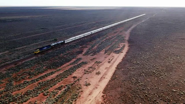 T_Minus_Thirty's tweet photo. Did you know The World's longest straight traintrack is in Australia?
The Trans Australian Railway between Adelaide and Perth includes a 478 kilometer  section without a single bend. Located on the Nullarbor Plain, it is the longest entirely straight section of railway. https://t.co/4sRXqzZSs0