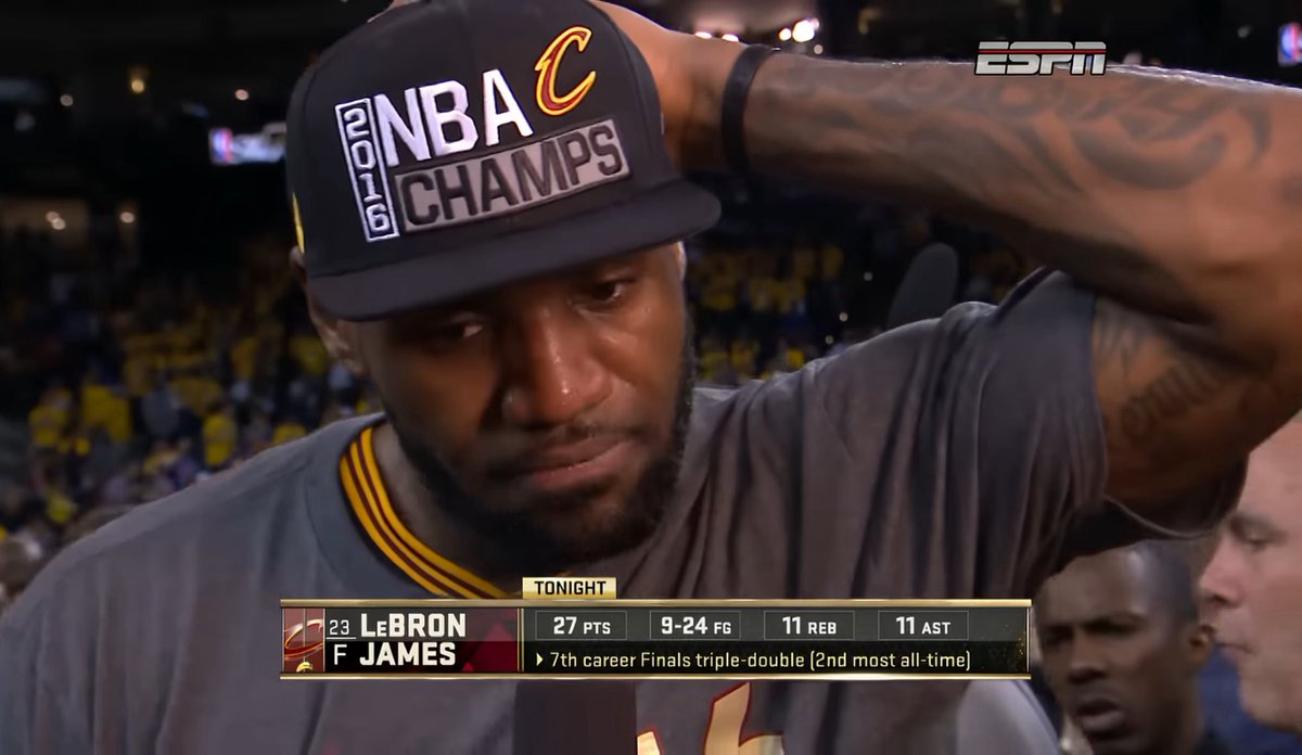 RealCGriff's tweet photo. On this day 10 years ago, we saw LeBron and the Cavs pull off the 3-1 comeback in the Finals. 

It was the same night that Game of Thrones premiered the “Battle of the Bastards” episode in Season 6.

One of the best nights in the history of television. Just an insane combo. https://t.co/4eXmDM0nWH