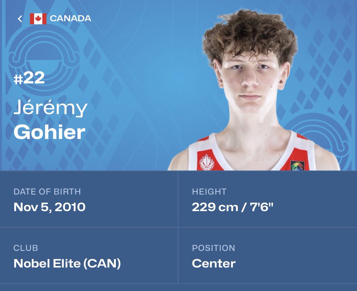 NCAABuzzerBters's tweet photo. Canada has ANOTHER GIANT??? https://t.co/FuEu1EWr7l