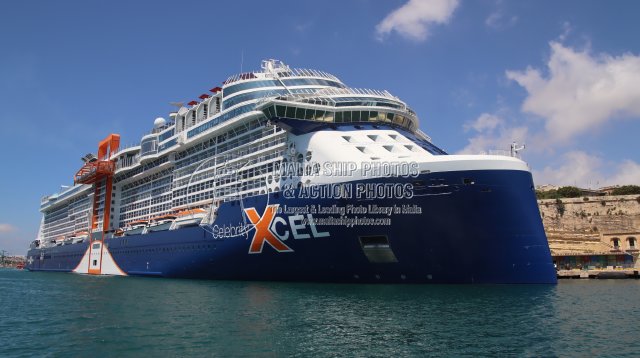 Shipguru's tweet photo. #CelebrityCruises #cruiseliner #CELEBRITY_XCEL #berthed at #grandharbourmalta during her #maidencall - 14.06.2026 -   https://t.co/nfgboxc3g3 - NO PHOTOS can be used or manipulated without our permission @CelebrityCruise @Valletta_Port @SeatradeCruise @CruiseIndustry @CruiseHive https://t.co/ljuEVVK6l3