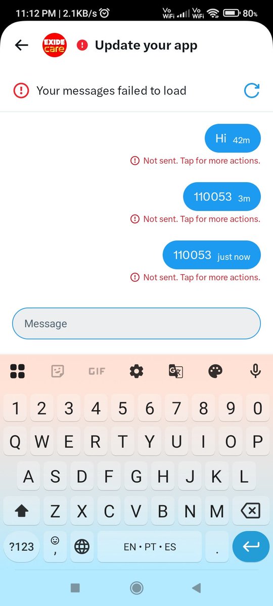 KR007007's tweet photo. @ExideCare Not able to send DM
Attached is screenshot https://t.co/OT0LYYWdYu