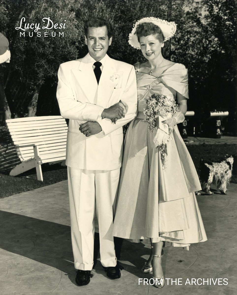 LucyDesiMuseum's tweet photo. On this day in 1949, Lucille Ball and Desi Arnaz held their second wedding ceremony, nearly a decade after their marriage in 1940. To celebrate, we’re sharing some photos from Lucille and Desi’s special day.

#LucilleBall #DesiArnaz #LucyDesiMuseum https://t.co/DDjIHNSi5D