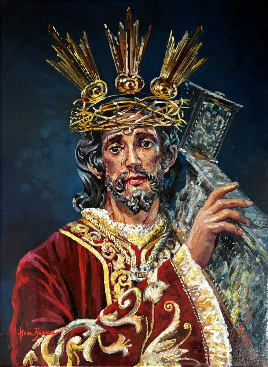 NuriaBarreraBel's tweet photo. Nuestro Padre Jesús, el Terrible.
#PuenteGenil #ViernesSanto #mananta 

"Allá en la alta cumbre que llaman del Calvario,
allá donde los cielos y tierra se han fundido,
igual que un firmamento de un sol que ha descendido,
se alza, mi Terrible, Tu excelso santuario.”
Rafael Ortega https://t.co/wntkfZ93G3