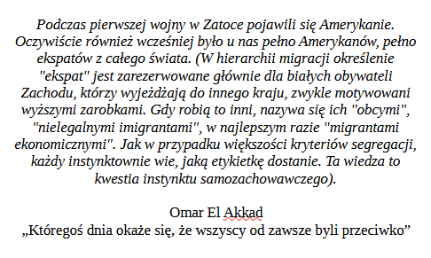 sebwarzecha's tweet photo. Zacząłem czytać Książkę (przez duże "K") i za niezwykle cenne już po pierwszym rozdziale uznaję uwagi Omara El Akkada na temat języka.

Na przykład poniższą. https://t.co/sEJAxiM9mR