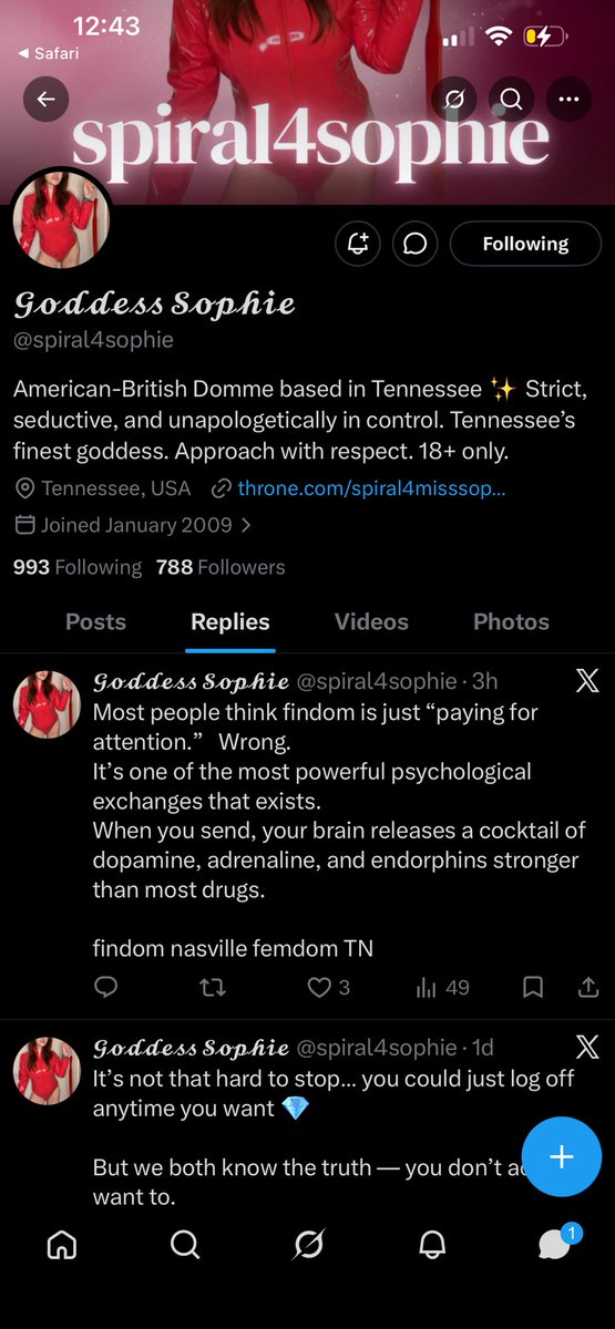 brawyyvef's tweet photo. @PoshTottyB  YOU’RE BEING IMITATED BY @spiral4sophie  THEY ARE A S AM AND STEALING YOUR CONTENT https://t.co/RXGMGG1bxn