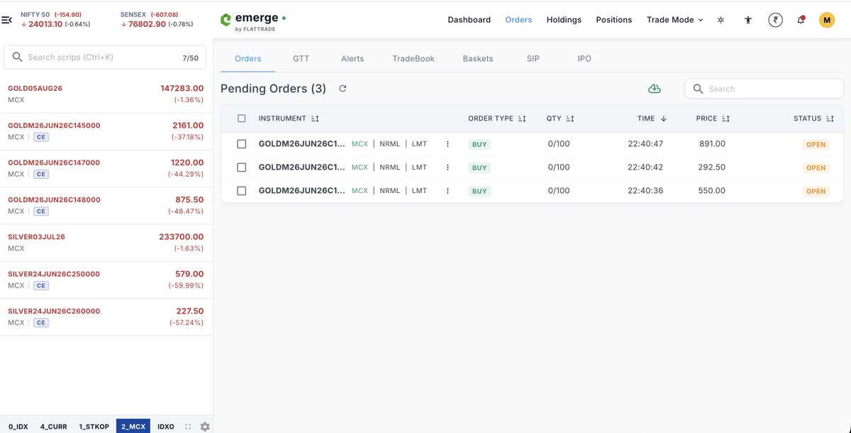 MDPatel__'s tweet photo. @Flattradein you should display the full name of symbol for readability of order book.. this is very poor trading tool https://t.co/YexgzdnGKG