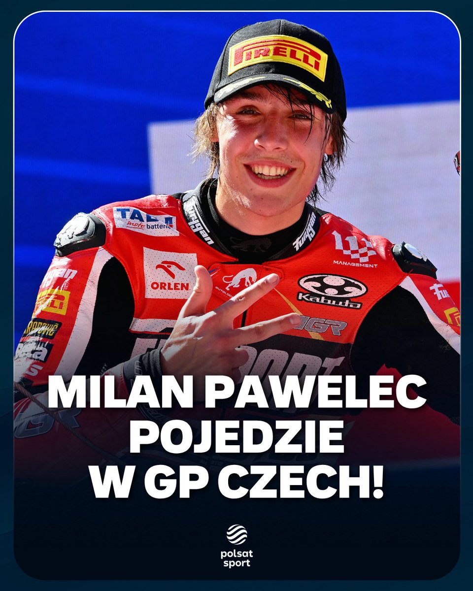 polsatsport's tweet photo. MILAN PAWELEC POJEDZIE W GP CZECH MOTO2! 🚨
Polski zawodnik pojedzie w barwach ITALJET GRESINI, gdzie zastąpi Alonso Lopeza, który nie weźmie udziału w dalszej części weekendu z powodu złamań w prawej ręce🏁
📺Transmisje z sesji treningowych, kwalifikacyjnych i wyścigu Moto2 w PS Premium 2, Polsat Box Go i na https://t.co/i0rP9LrFJw
#Moto2 #PolsatMotoGP #CzechGP | @Grzegorz_GP @AdamBadziak