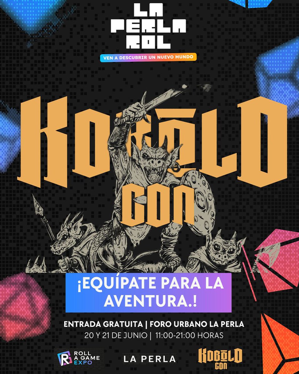 RolePerSecond's tweet photo. ¡Todo listo para La Perla juega este fin de semana! 🎲

Como parte de la organización, estaré presente ambos días. 

•📅 Fechas: 20 y 21 de junio de 2026.
• 📍 Sede: Foro Urbano de La Perla, Guadalajara.
• 🎟️ Acceso: Totalmente gratuito. https://t.co/nhs905Vy0M