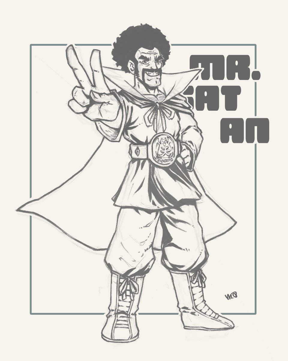 katanaboy_Sim's tweet photo. Dragon Ball Mr Satan reimagined
#DragonBallZ #art #fanart #sketch #artcommission https://t.co/hH1N90j0XB