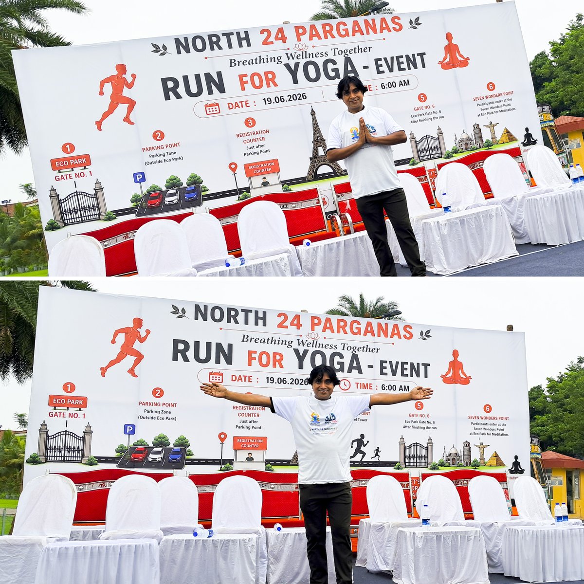 lokeshgiri4's tweet photo. Today... (19/06/2026)
#twitterpost #𝐄𝐜𝐨𝐩𝐚𝐫𝐤 #internationalyogaday2026 #InternationalYogaDay #RunforYoga #DaudSeDhyan #yogasession #TollywoodNews #লোকেশগিরি #LokeshGiri #विश्वयोगदिवस https://t.co/P7lki6gjcD