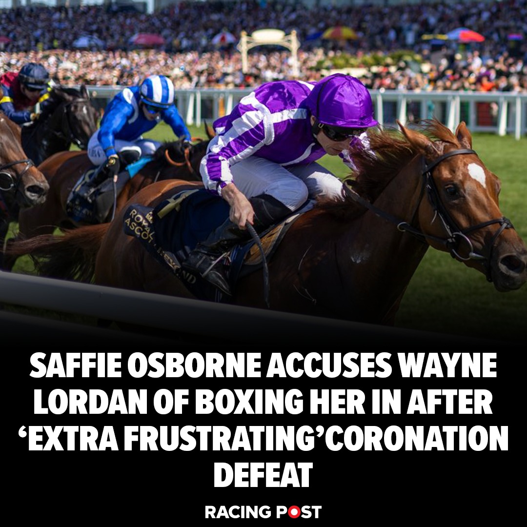 RacingPost's tweet photo. 🗣️ "He just pushed me back in"

There was huge frustration in the Touleen camp after Friday’s Coronation Stakes 👇
