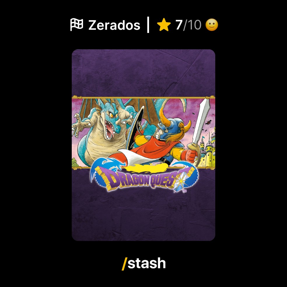 gusmuniz's tweet photo. Dragon Quest (2004) 
7/10 ★★★★★★★☆☆☆

Check out review on Stash!
https://t.co/4CA7kYpfF7

@StashTrackGames https://t.co/bhF1O84vr3