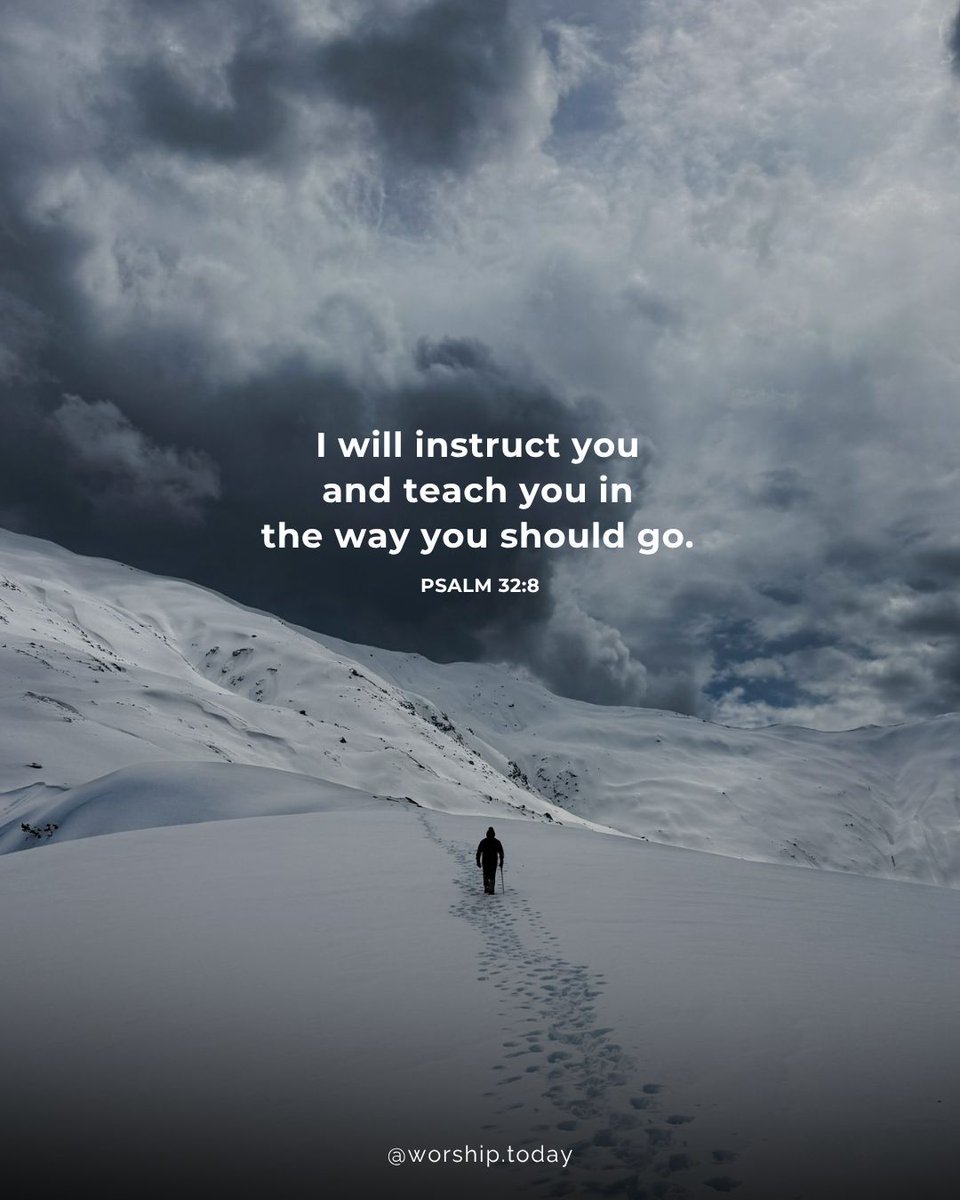 WorshipTodayOff's tweet photo. I will instruct you and teach you in the way you should go; I will counsel you with my loving eye on you. 
Psalm 32:8

#Bible #Instruction https://t.co/uRdiQe0Q43