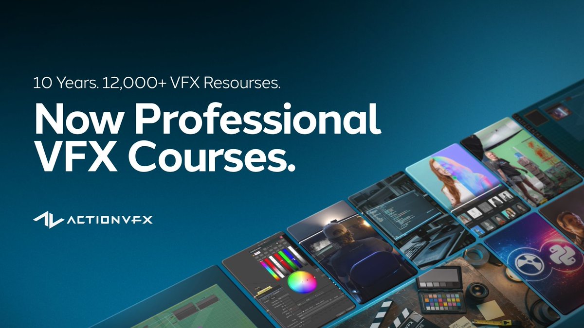 ActionVFX's tweet photo. VFX artists know the tools. The ones getting hired know the workflows. ActionVFX Academy. 20% off. 3 days left. https://t.co/68cz1grIrY https://t.co/pPtK7XjtVo