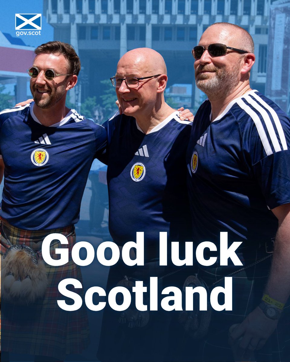 scotgov's tweet photo. Good luck to the Scotland men's team against Morocco this evening in the 2026 FIFA World Cup. 

The whole nation is behind you. https://t.co/14xxudtaDu