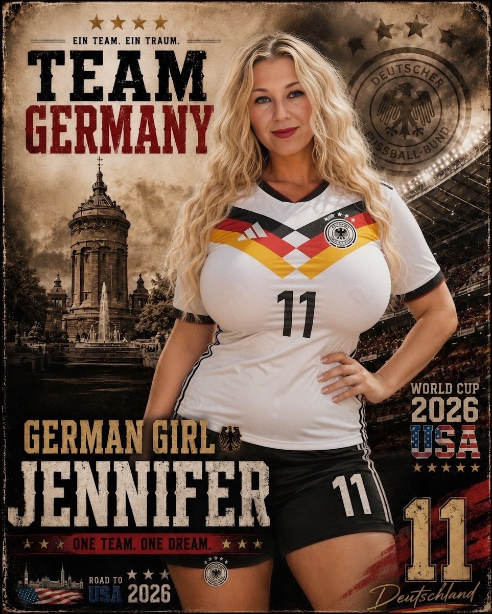 GermanJ33651's tweet photo. Tomorrow night: Germany vs. Ivory Coast 🇩🇪⚽
After the 7:1 opening win, the next World Cup test is waiting in Toronto. I’m ready for another black-red-gold night.
What’s your prediction?
#germangirljennifer #WorldCup2026 #TeamGermany https://t.co/HNPoWHvQF3