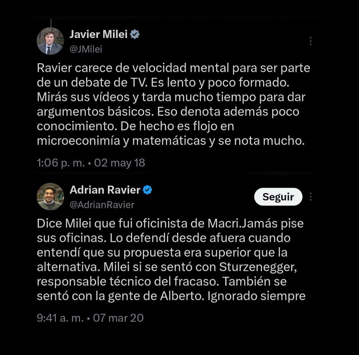 porqetendencias's tweet photo. "CONVICCIONES DE PAPEL"

Por los cruces entre Javier Milei y Adrián Ravier, su nuevo Vocero Presidencial https://t.co/XRiQs5i5Rd