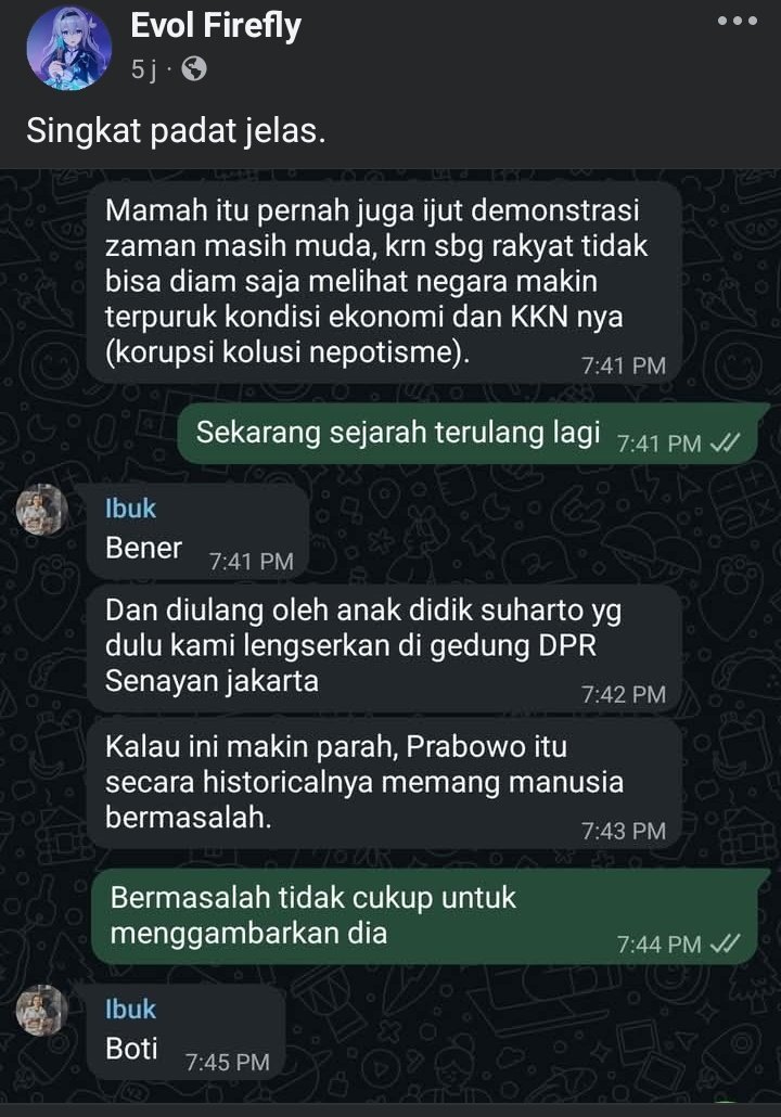 postdarifb's tweet photo. 1 kata https://t.co/QEpiXNfxvQ