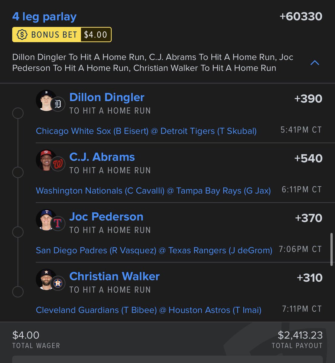 BrosBankroll's tweet photo. bat to ball —> over wall 🚀 https://t.co/GGrKoue5rD