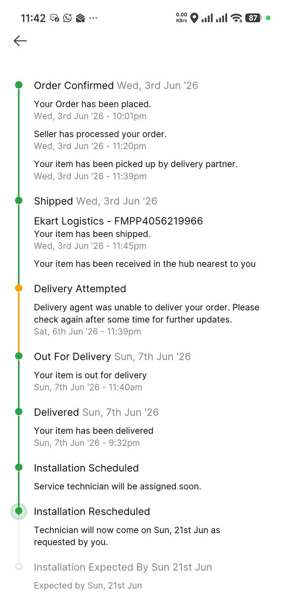 dasasutosh's tweet photo. @Flipkart i had purchased an activa gyser from flipkart on 7th of this month.till now two times one on 11th and after than with multiple phone calls to your customer care another installation try on 17 th have been canceled by your jeeves engineer for installation of the gyser. https://t.co/LNDO2YI13l