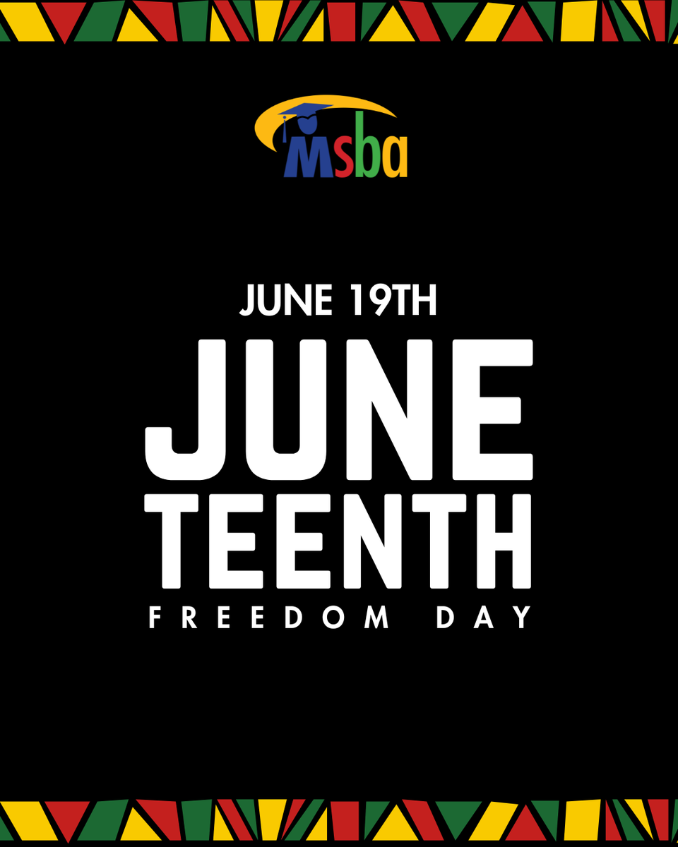 mnmsba's tweet photo. Today, we honor Juneteenth, a day of reflection, recognition, and celebration of freedom. It marks an important moment in our nation’s history and reminds us of the ongoing work to ensure opportunity for all. #MSBA #Juneteenth https://t.co/ozfJBC0hsM