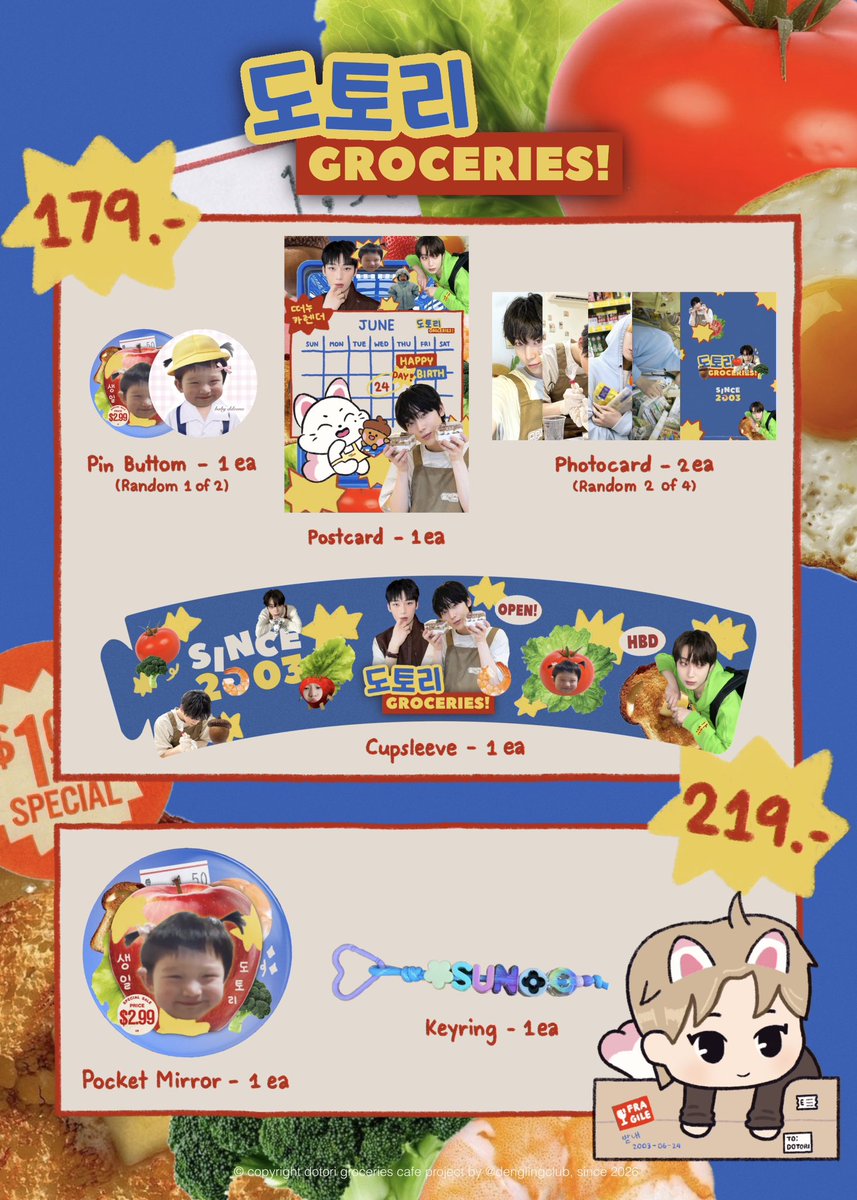 denglingclub's tweet photo. Now opening!
~ 🛒 𝙙𝙤𝙩𝙤𝙧𝙞 𝙜𝙧𝙤𝙘𝙚𝙧𝙞𝙚𝙨

detail and luckydraw !

ร้านของยัยลูกโอ๊คพร้อมเปิดให้บริการแล้ว!
#dotorigroceries #ร้านของยัยลูกโอ๊ค 

   🍎location: mistBKK (BTS Ratchayotin)
   🧺date: 26.06.20 ~ 26.06.21 
   🥖time: 11:00 - 17:00 hrs

#HAPPYSUNOODAY #선우 #SUNOO