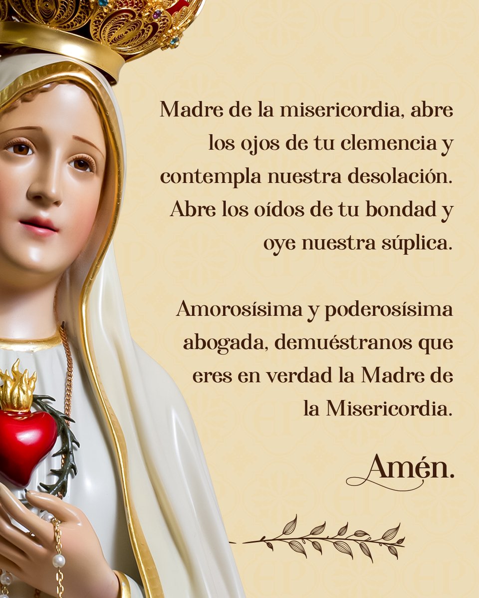 Cab_Ecuador's tweet photo. Sábados con María

Para finalizar el mes del Sagrado Corazón de Jesús queremos compartir con ustedes la oración de San Juan Eudes, oración de Misericordia a los Corazones de Jesús y María.

#caballerosdelavirgenecuador #caballerosdelavirgen #heraldosdelevangelioecuador https://t.co/PBIw1H1Ztu