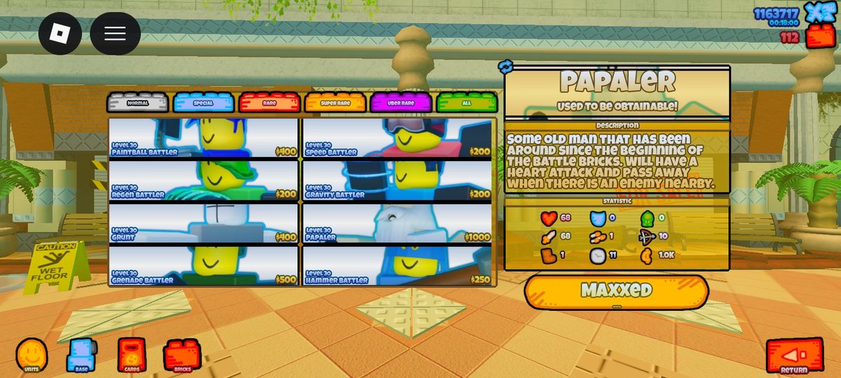 cakeisfakes's tweet photo. you can get papaler in the shop for 500 bricks only and this lasts for a day make sure to get it #tbb #thebattlebricks

i managed to get it thankfully https://t.co/gP9WqL6mwS