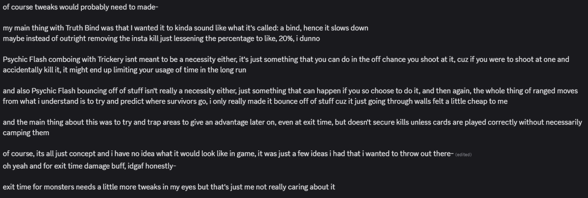 AroundCarolin's tweet photo. a little bit of elaboration of these change ideas i made, with some change ideas based on critiques a friend of mine gave, something i forgot to mention was survivors being near clones alerts Valem also, shoulda been more clear on that, kinda like Legacy Valem https://t.co/9uASMjnTXD