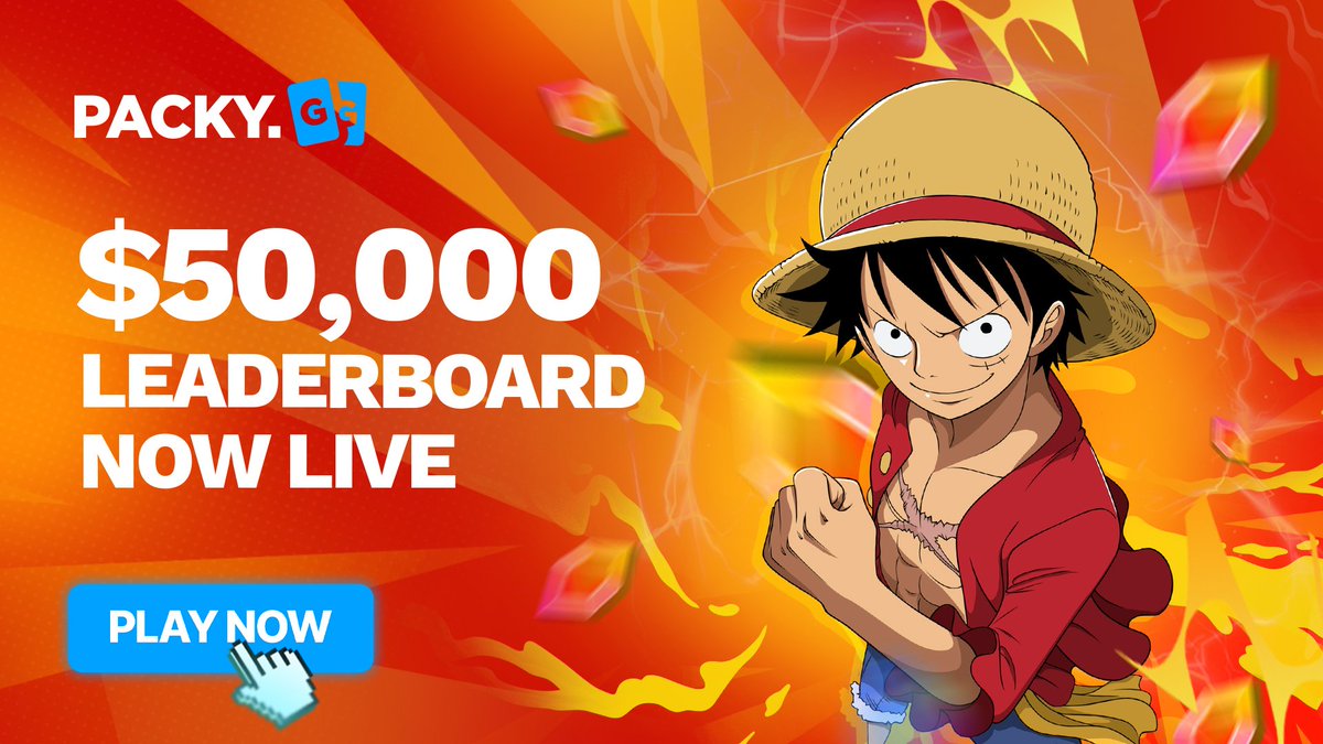 PhibbiX's tweet photo. 🚨$25 GIVEAWAY🚨

To celebrate the launch of our NEW $50,000 leaderboard and One Piece packs, we're giving away $25! 🏴‍☠️

How to enter:
✅ Follow @packydotgg &amp; @PhibbiX
✅ Like &amp; Retweet
✅ Tag 2 friends

Ends in 1 week, good luck🍀$25 GIVEAWAY https://t.co/a88jiMwFEF